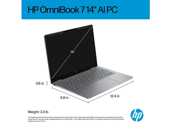 HP OmniBook 7 14 inch Laptop AI PC 14-fr0000, цвет: Intel Core Ultra 5, 16 Gb, 512 Gb — фото 2