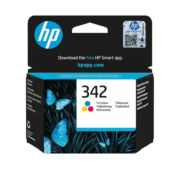 HP 342 Tri-Color Original Ink Cartridge, C9361-80179, C9361EE
