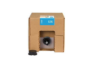 HP 636 3-liter Cyan Stitch Dye Sublimation Ink Cartridge