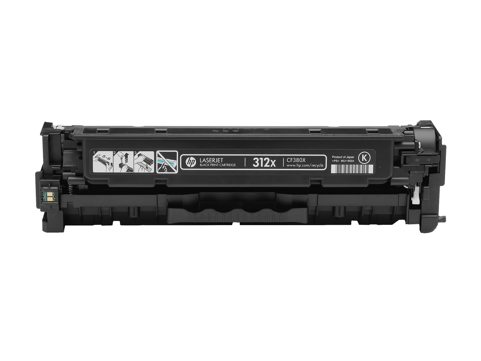HP 312X LaserJet-Tonerkassette schwarz mit hoher Kapazität, ~4.400 Seiten, CF380X - Bild 1 von 8