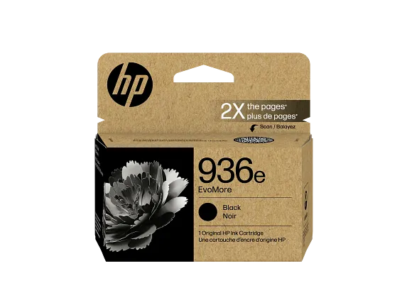 Ink Supplies, HP 936e EvoMore Black Original Ink Cartridge, 4S6V6LN