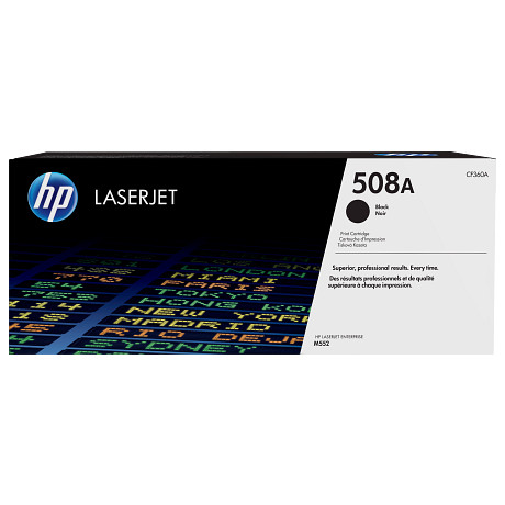 HP 508A CF360A fekete eredeti LaserJet M552 M553 tonerkazetta (6000 old.)