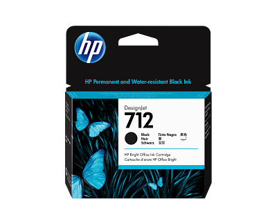 HP 712 2-pack 80-ml Black DesignJet Ink Cartridges