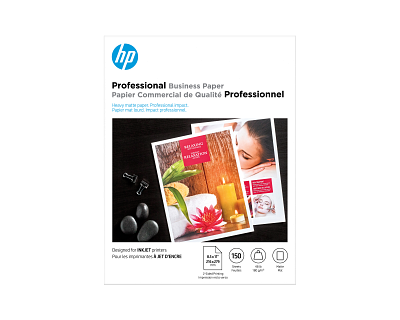 HP Professional Business Paper Matte 48 lb 8.5 x 11 in. (216 x 279 mm) 150 sheets