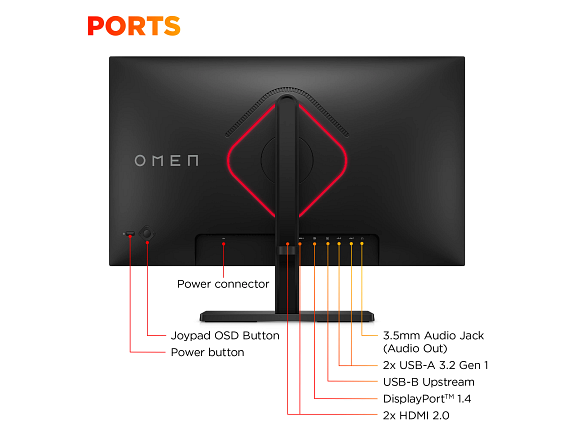 HP OMEN 24.5inch FHD 360Hz Gaming Monitor laptop