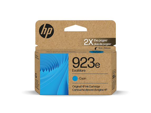 Photos - Ink & Toner Cartridge HP 923e EvoMore Cyan Original Ink Cartridge, 4K0T4LN 4K0T4LN