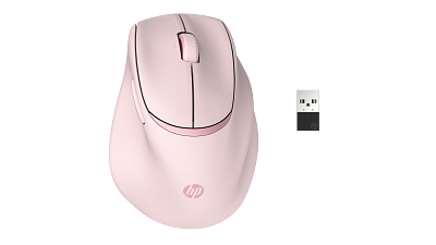 HP Tilt Ergonomic Pink Mouse 720M