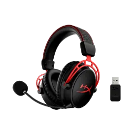 HyperX Cloud Alpha Wireless - Gaming Headset + HyperX QuadCast 2 S - USB Microphone (Black) Bundle