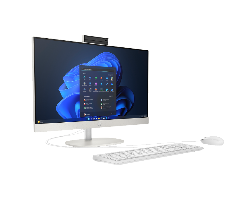 HP ProOne 240 23.8 inch G10 All-in-One Desktop PC EMEA Only ShellWhite T NT HAS Wired Win11 CoreSet