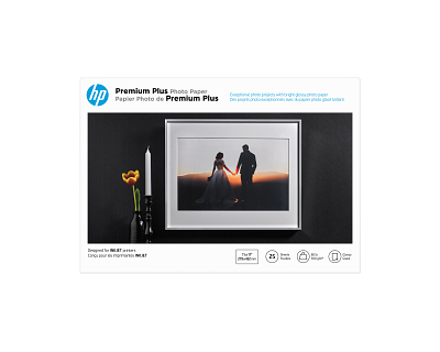 HP Premium Plus Photo Paper Glossy 80 lb 11 x 17 in. (279 x 432 mm) 25 sheets