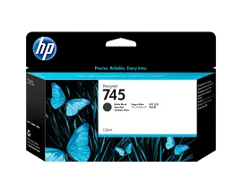 HP 745 130-ml DesignJet Matte Black Ink Cartridge, F9J99A
