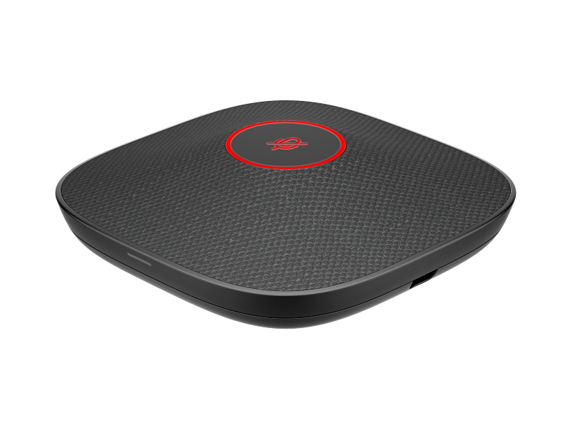 HP Poly Studio A2 Table Microphone_Black_Product image__ON_Catalog_TransparentBG_FrontLeft