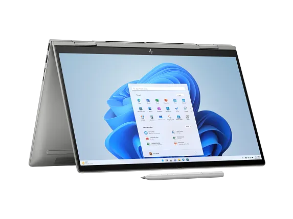 Series 6 of 8 HP Home Laptop PCs, HP Envy x360 2-in-1 Laptop 15, Windows 11 Home, 15.6", Touch screen, Intel® Core™ Ultra 7, 16GB RAM, 1TB SSD, FHD, Mineral silver