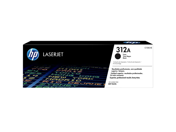 HP Laser Toner Cartridges and Kits, HP 312A Black Original LaserJet Toner Cartridge, CF380A