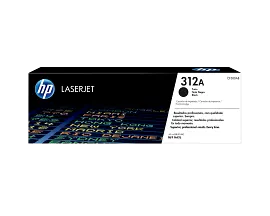 HP 312A Black Original LaserJet Toner Cartridge, CF380A