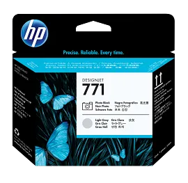 HP 771 Photo Black/Light Gray DesignJet Printhead, CE020A