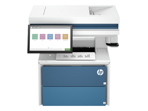 HP LaserJet Enterprise Flow MFP 5602zfw Wireless Black & White All-in-One Laser Printer, Best for Of, White/Black | Quill