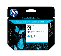 HP 91 Matte Black and Cyan DesignJet Printhead