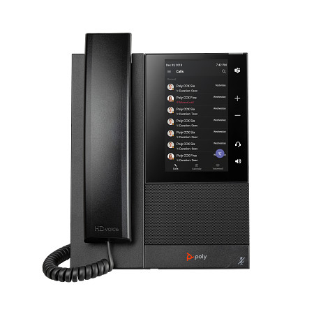 HP 82Z79AA Poly CCX 505 üzleti médiatelefon Microsoft Teams- és PoE-támogatással