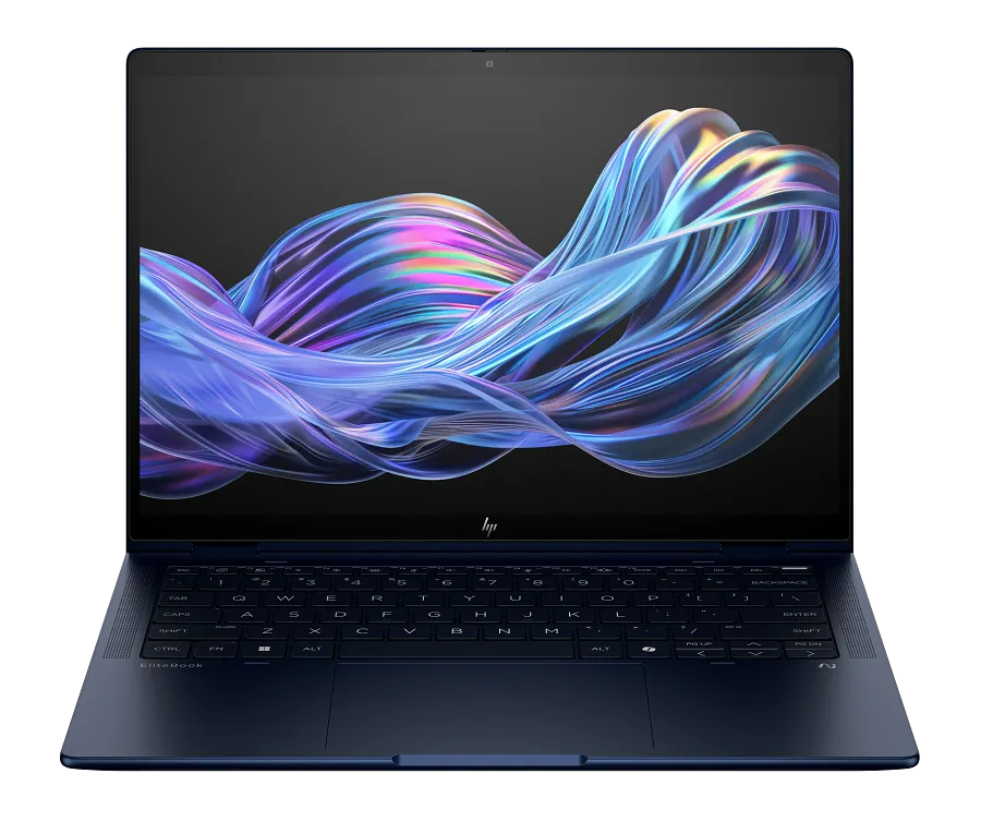 Hp elitebook x flip g1i 14 poslovni prenosnik odprt pogled spredaj