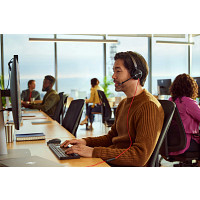 HP 8X223AA Poly Blackwire 8225 sztereó USB-C headset + USB-C–USB-A-adapter