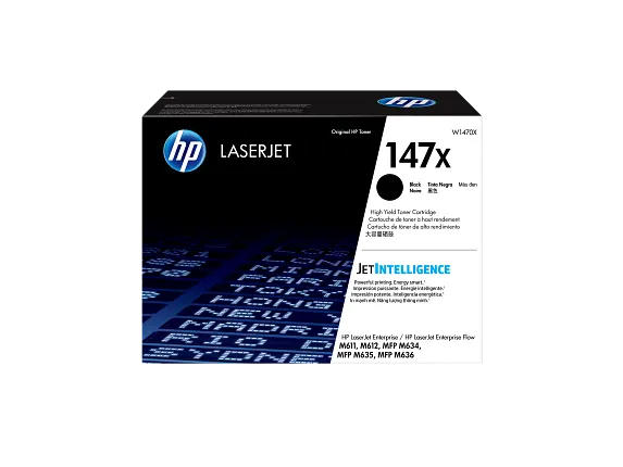 HP 147X High Yield Black Original LaserJet Toner Cartridge, W1470X