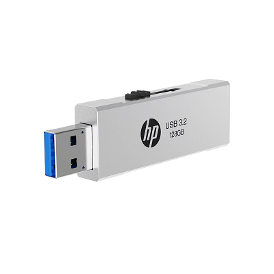 HP 818w 128GB USB 3.2 Flash Drive Silver