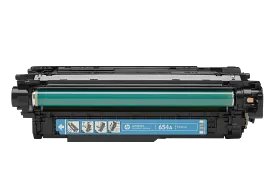 HP 654A Cyan Original LaserJet Toner Cartridge, CF331A