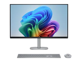 HP OmniStudio X All-in-One Desktop Next Gen AI 32-c1075t PC, Windows 11 Home, 31.5", Intel® Core™ Ultra 7, 16GB RAM, 1TB SSD, 4K UHD, Meteor silver