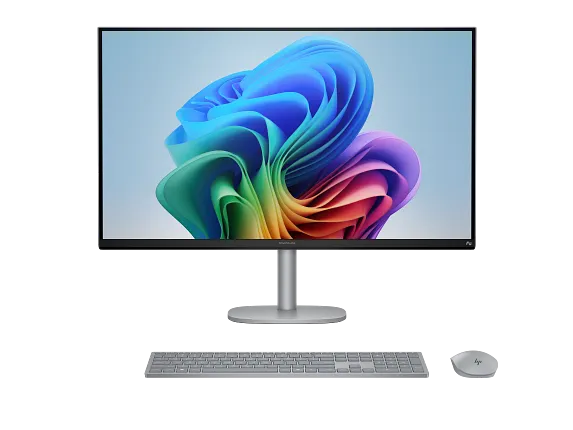 HP Home Desktop PCs, HP OmniStudio X All-in-One 32-c1075t Desktop PC, Windows 11 Home, 31.5", Intel® Core™ Ultra 7, RAM, 1TB SSD, 4K UHD, Meteor silver