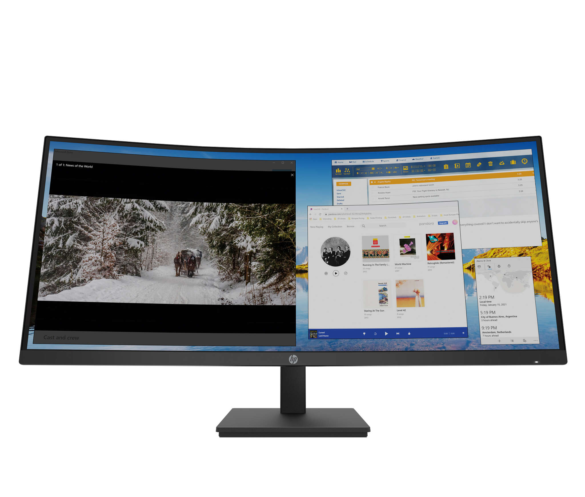 HP M34d WQHDカーブド ディスプレイ 34インチ - モニター 製品詳細 