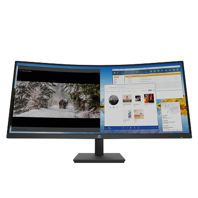 HP M34d WQHD Curved Monitor - セットアップおよびユーザーガイド