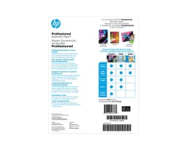HP Professional Business Paper, Glossy, 48 lb, 8.5 x 11 in. (216 x 279 mm), 150 sheets Q1987A