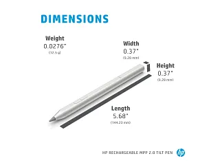 HP Active Rechargeable Tilt Pen MPP 2 - Nombre de estilo MPP 2.0 HP Active Rechargeable Tilt Pen MPP 2 - Nombre de estilo MPP 2.0