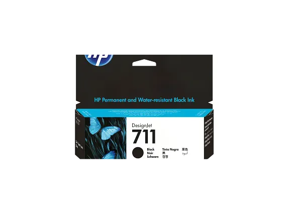 HP® 711 38-ml Black DesignJet Ink Cartridge (CZ129A)