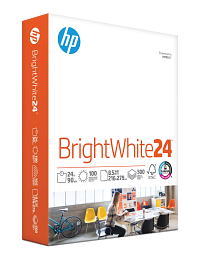 HP BrightWhite24TM 24 lb 8.5 x 11 in. (216 x 279 mm) 500 sheets
