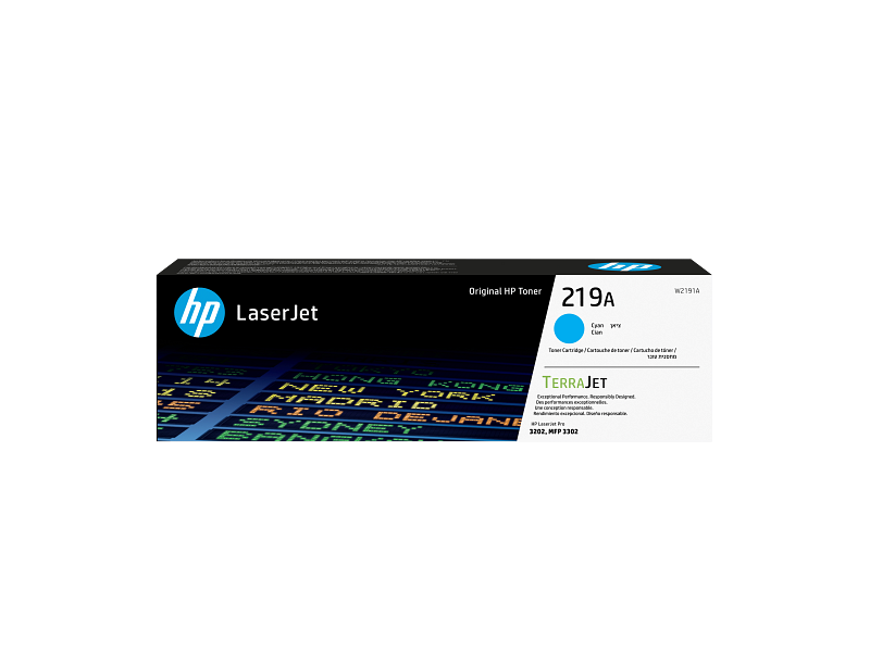 Toner HP 219A Jaune Authentique LaserJet – 1200 Pages – Qualité TerraJet Pour Couleurs Éclatantes & Fiables