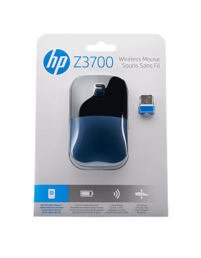 HP Z3700 Blue Wireless Mouse