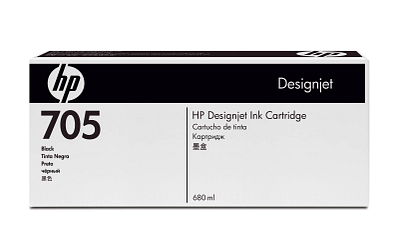 HP 705 680-ml Black DesignJet Ink Cartridge