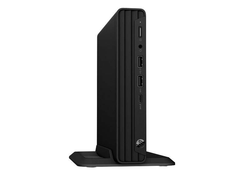 HP Pro Mini 260 G9 Desktop PC 35w JetBlack nonODD CoreSet Vertical Right Facing