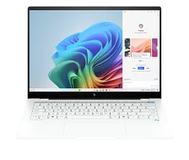 HP OmniBook X Laptop 14, Windows 11 Home, 14", Touch screen, Qualcomm® Snapdragon®, 16GB RAM, 512GB SSD, 2.2K, Ceramic white