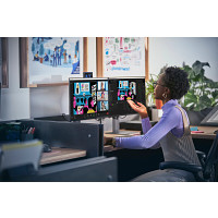 HP 3Z726AA 975 két üzemmódú (2xBluetooth®, vagy 2.4GHz USB-A dongle) vezeték nélküli billentyűzet - 3 eszközhöz csatlakoztatható!