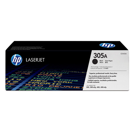 HP 305A CE410A fekete toner / festékkazetta LaserJet Pro 300 400 sorozathoz M351 M375 M451 M475 (2200 old.)