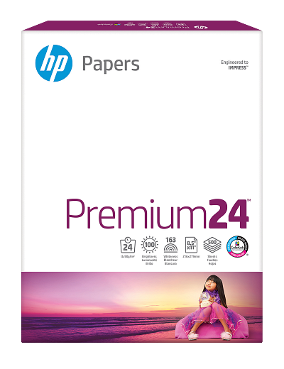 HP Premium24(R) 24 lb 8.5 x 11 in. (216 x 279 mm) 500 sheets