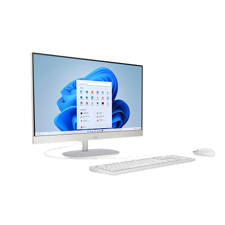 HP 24-cr0008nn AIO AY7N9EA 23.8" CI3/N300 8GB 512GB W11H fehér nem érintőképernyős multifunkciós számítógép / PC