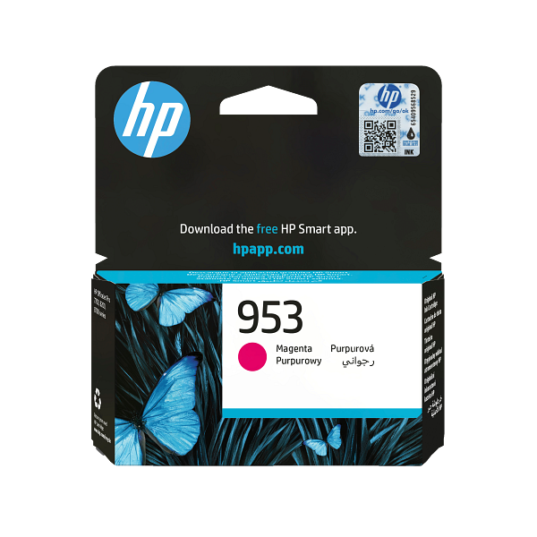 HP 953 Magenta Original Ink Cartridge, F6U13-80021, F6U13AE