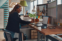 HP E45c G5 DQHD Curved Monitor