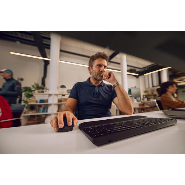 Ensemble clavier et souris hybrides multi-appareils HP avec repose-poignets 580C