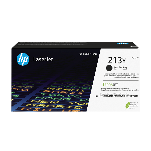 HP 213Y Black Extra High Yield Toner Cartridge W2130Y W2130-00019a EMEA