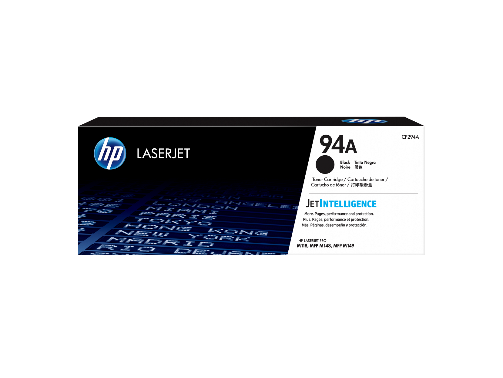 HP 94A Black Original LaserJet Toner Cartridge, ~1,200 pages, CF294A ...